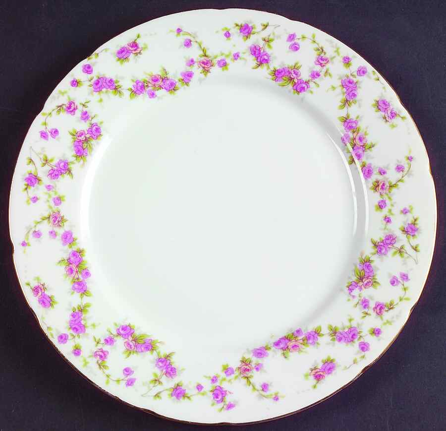 Bridal Rose (Scallop) Salad Plate by Thun-1