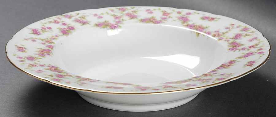 Bridal Rose (Scallop) Rim Soup Bowl by Thun-1