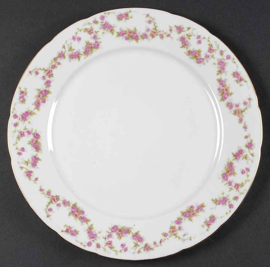 Bridal Rose (Scallop) Dinner Plate by Thun-1
