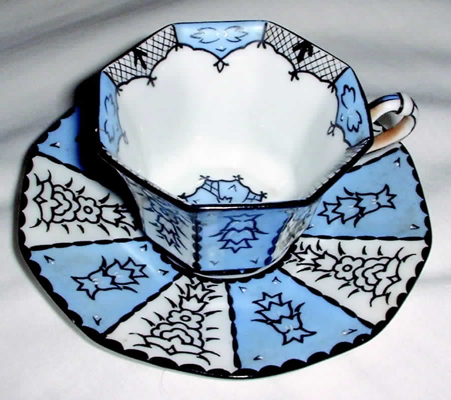 TIR331 Footed Cup & Saucer Set by Tirschenreuth-1