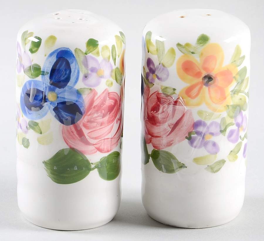 Mariam's Garden Salt & Pepper Set by Tabletops Unlimited-1