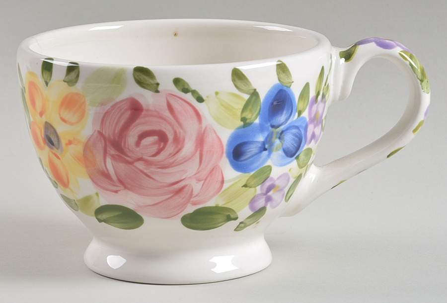 Mariam's Garden Cup for Individual Teapot & Lid with Cup by Tabletops Unlimited-1
