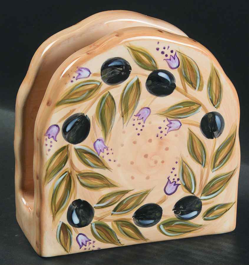 Provincial Olives Napkin Holder by Tabletops Unlimited-1
