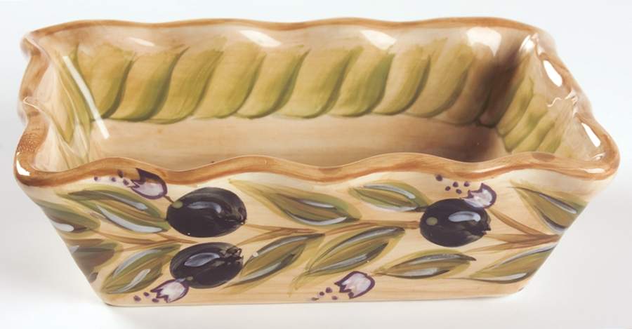 Provincial Olives Rectangular Dish by Tabletops Unlimited-1