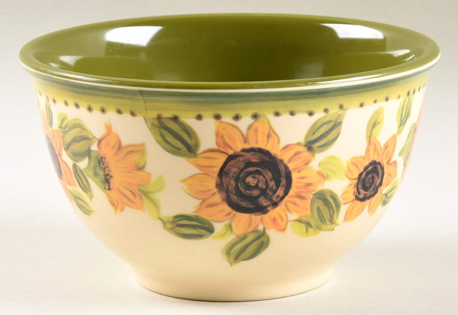 Provincial Sunflowers Melamine Soup/Cereal Bowl by Tabletops Unlimited-1