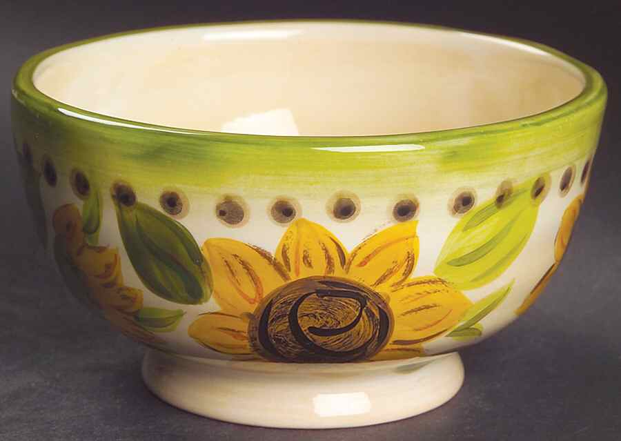 Provincial Sunflowers Coupe Cereal Bowl by Tabletops Unlimited-1