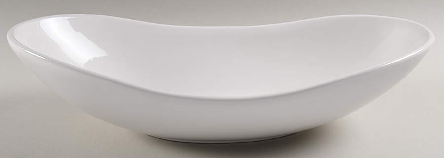 Blanc De Blanc 15" Oval Vegetable Bowl by Tabletops Unlimited-1