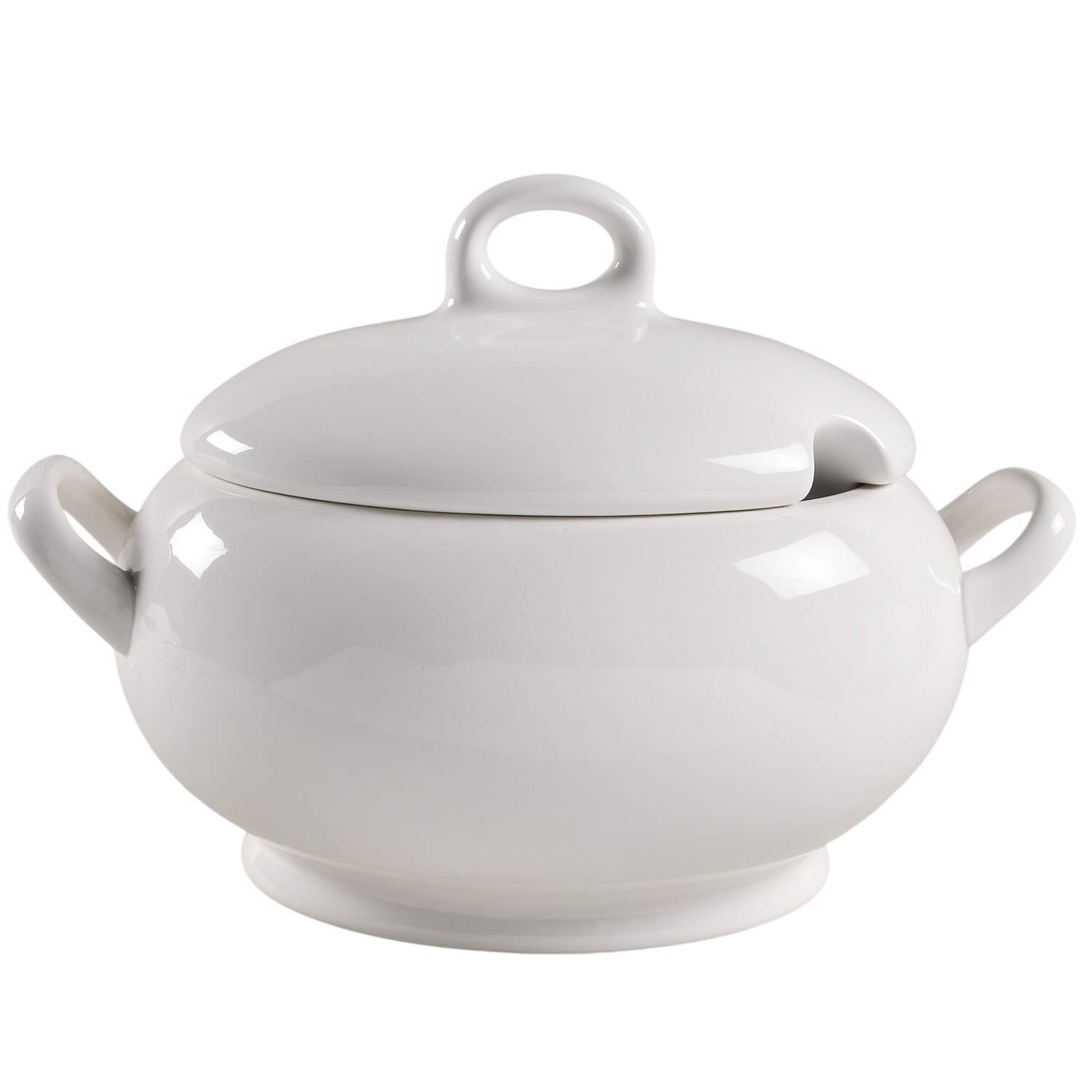 Blanc De Blanc Tureen &  Lid by Tabletops Unlimited-1