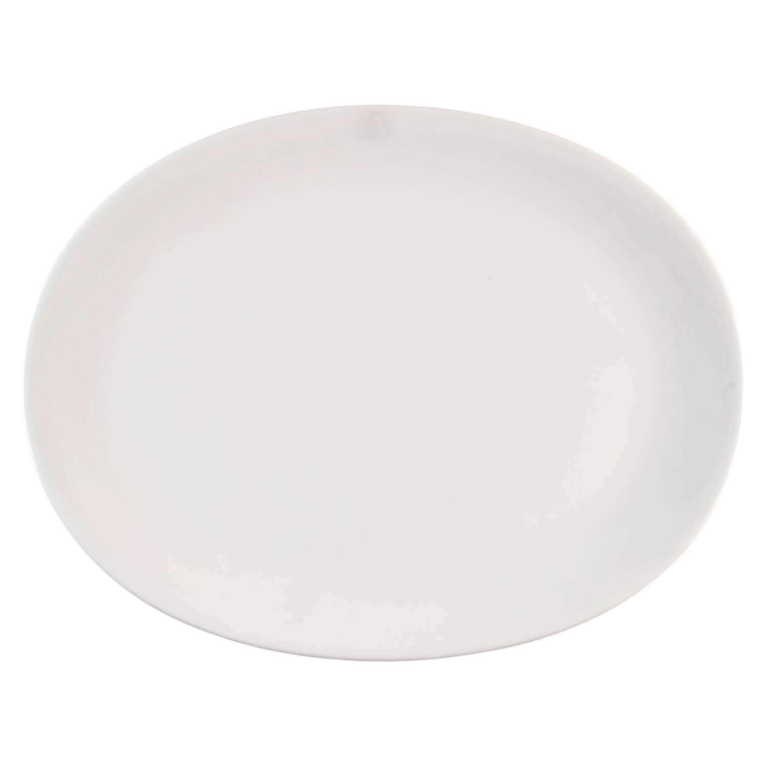 Blanc De Blanc 18" Oval Serving Platter by Tabletops Unlimited-1