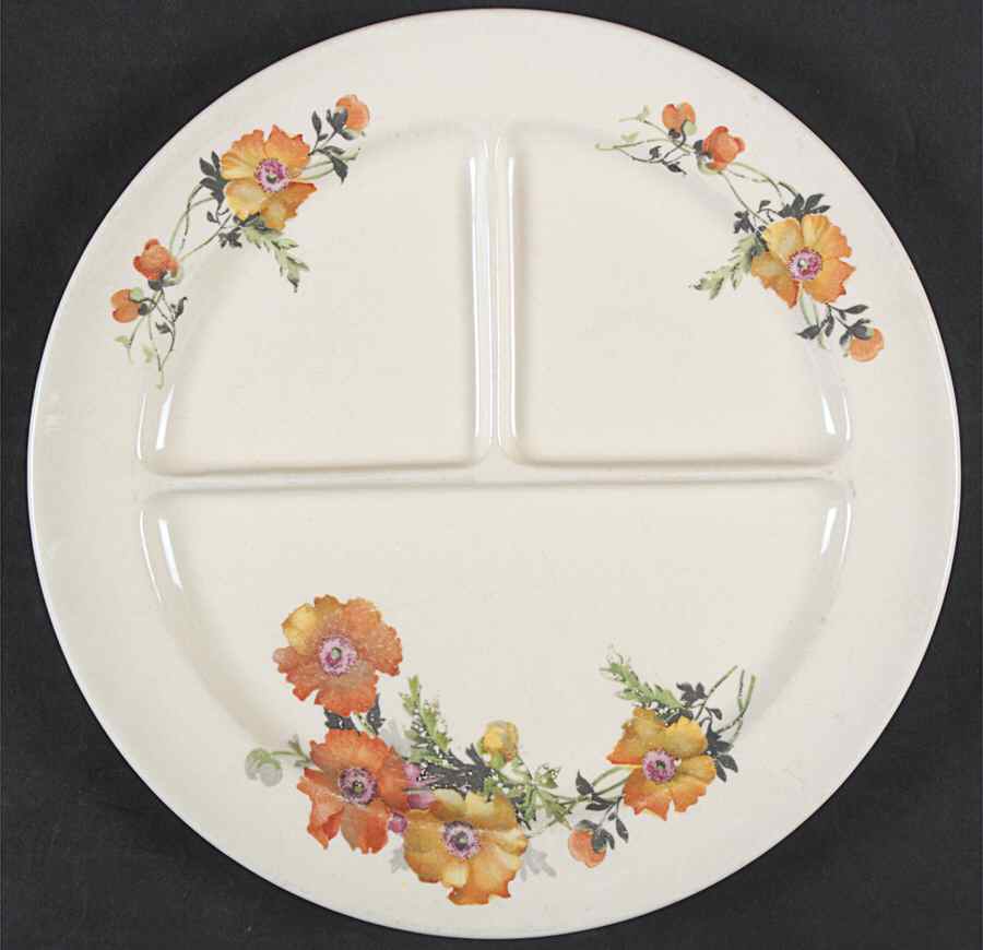 Wild Poppy (Luray, Smooth) Grill Plate by Taylor, Smith & Taylor (Ts&T)-1
