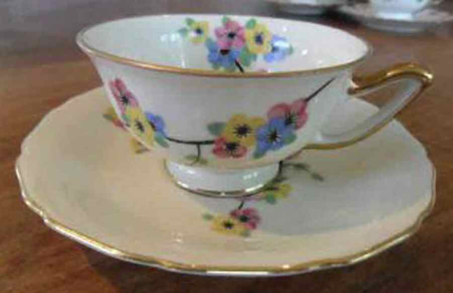 THO295 Footed Cup & Saucer Set by Thomas-1