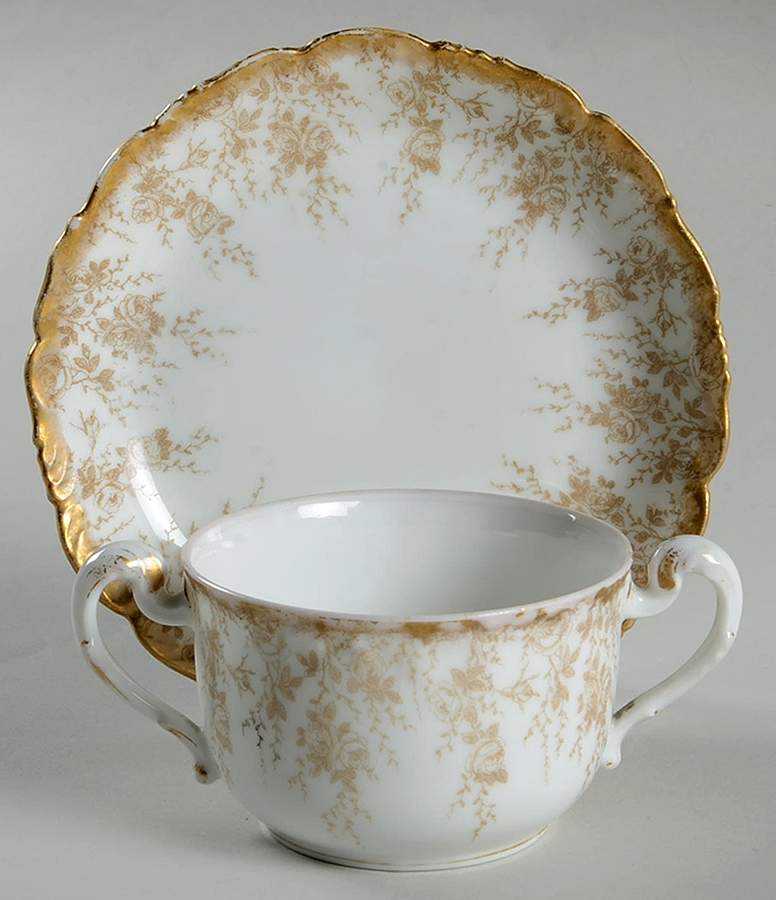 TRV390 Flat Bouillon Cup & Saucer by Tressemanes & Vogt-1