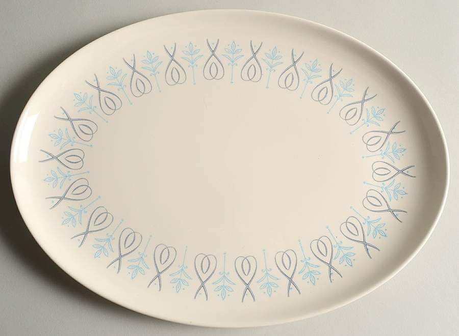 Adagio 13" Oval Serving Platter by Taylor, Smith & Taylor (Ts&T)-1