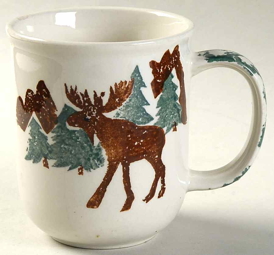 Woodland Moose Flat Cup by Tienshan-1