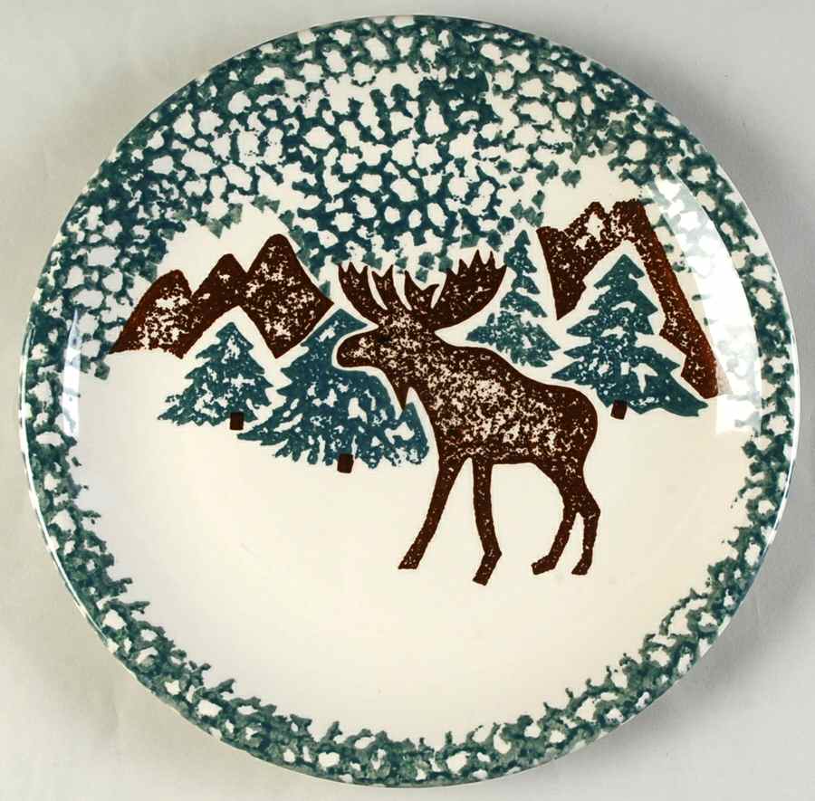 Woodland Moose Dinner Plate by Tienshan-1