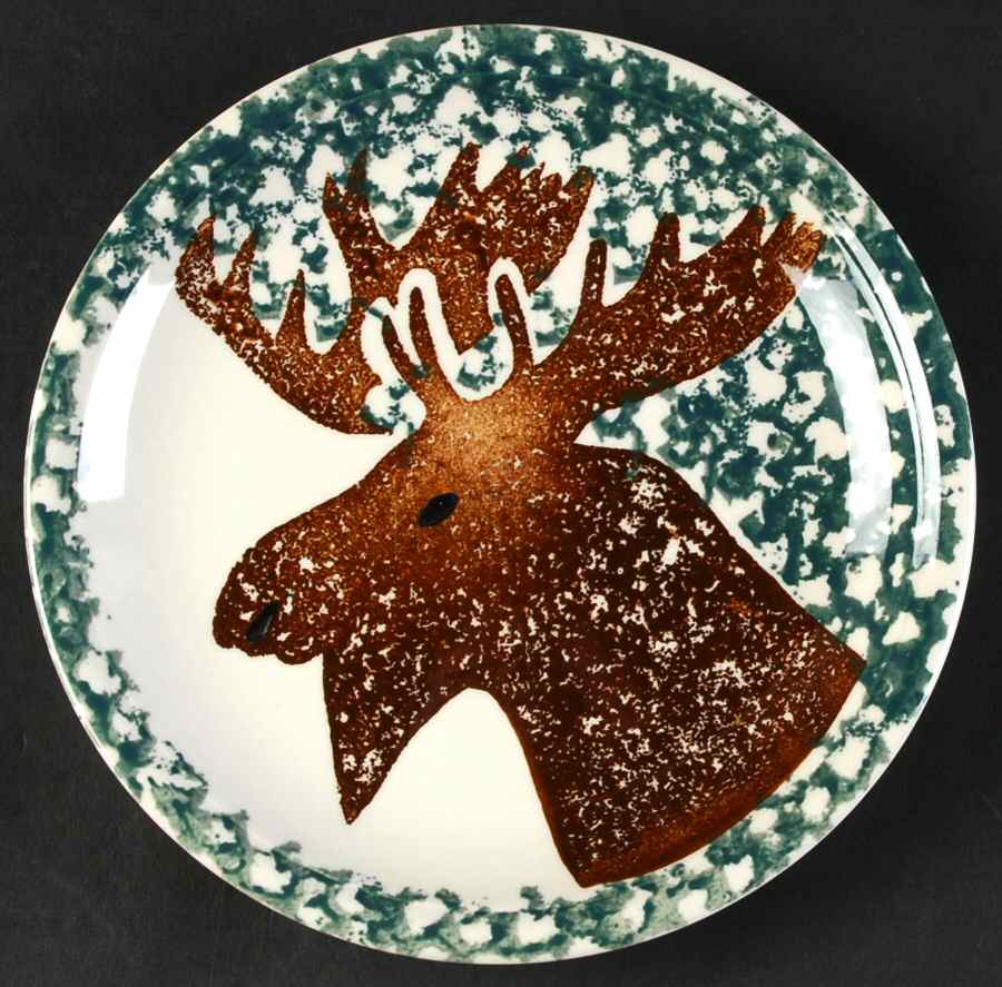 Woodland Moose Salad Plate by Tienshan-1