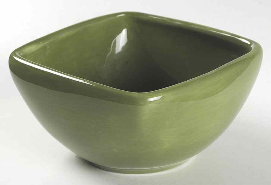 Espana Green (Square) Square Cereal Bowl by Tabletops Unlimited-1
