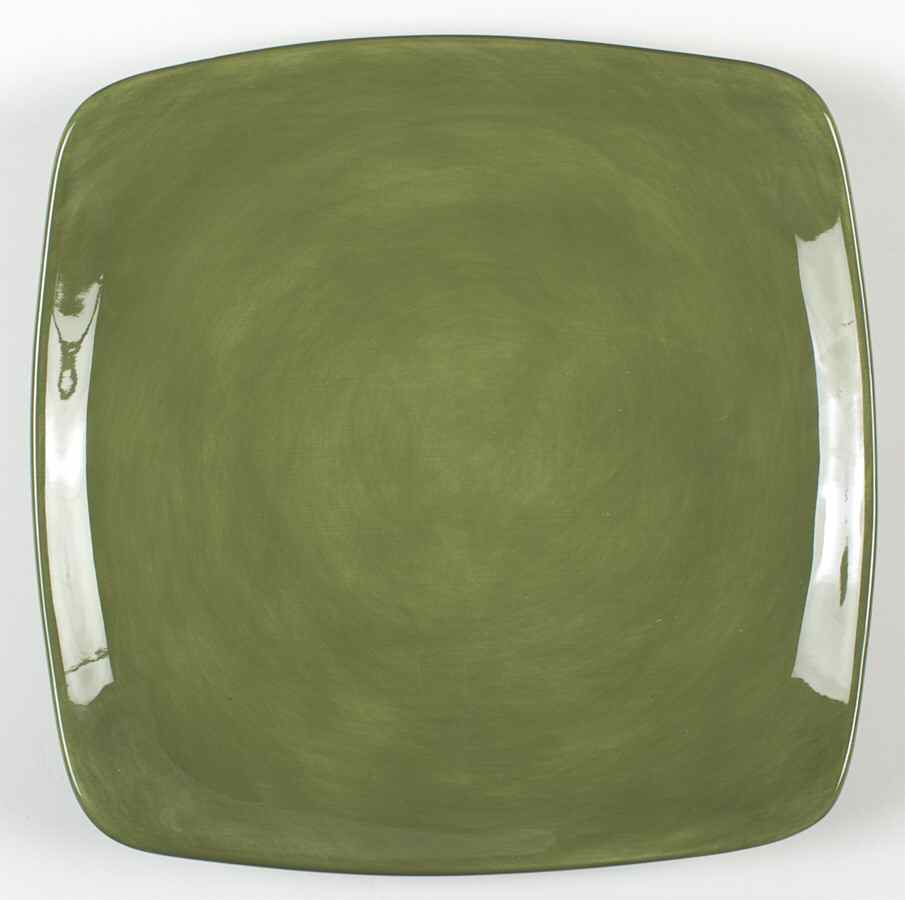 Espana Green (Square) Dinner Plate by Tabletops Unlimited-1