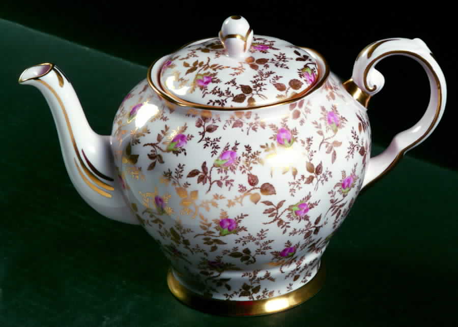 Du Barry Rose (Scalloped) Teapot & Lid by Tuscan - Royal Tuscan-1