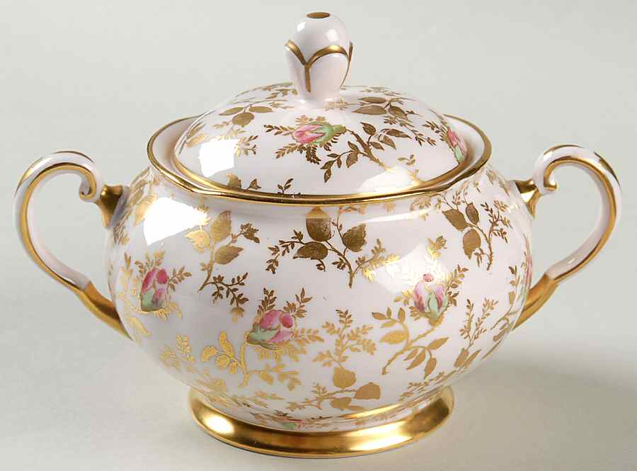 Du Barry Rose (Scalloped) Sugar Bowl & Lid by Tuscan - Royal Tuscan-1