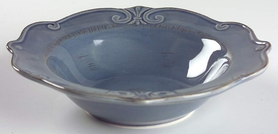 Auvignon   Blue Large Rim Soup Bowl by Tienshan-1