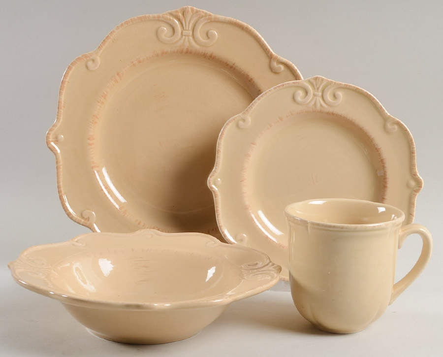 Auvignon Beige 4 Piece Place Setting by Tienshan-1