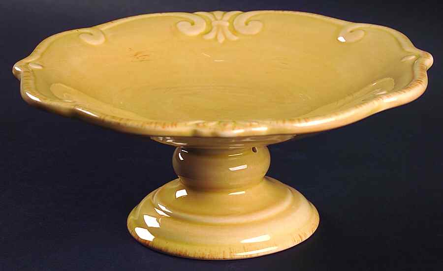 Auvignon Beige Round Compote (Height X Width) by Tienshan-1