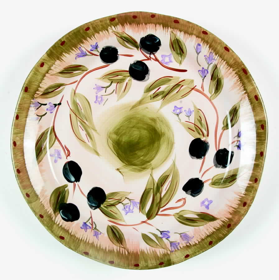 Olive Wreath Dinner Plate by Tabletops Unlimited-1