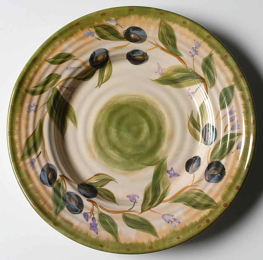 Olive Wreath Melamine Salad Plate by Tabletops Unlimited-1