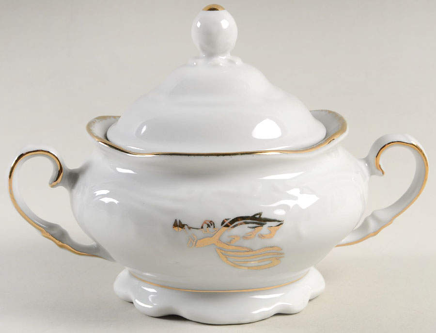 Gabrielle's Christmas Sugar Bowl & Lid by Tienshan-1