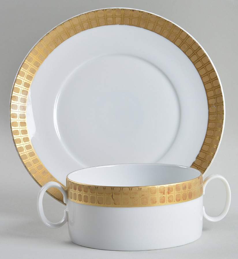 THO304 Flat Cream Soup Bowl & Saucer Set by Thomas-1