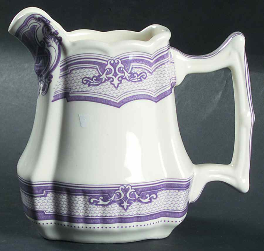 Violet Transferware Pitcher by Two's Company-1
