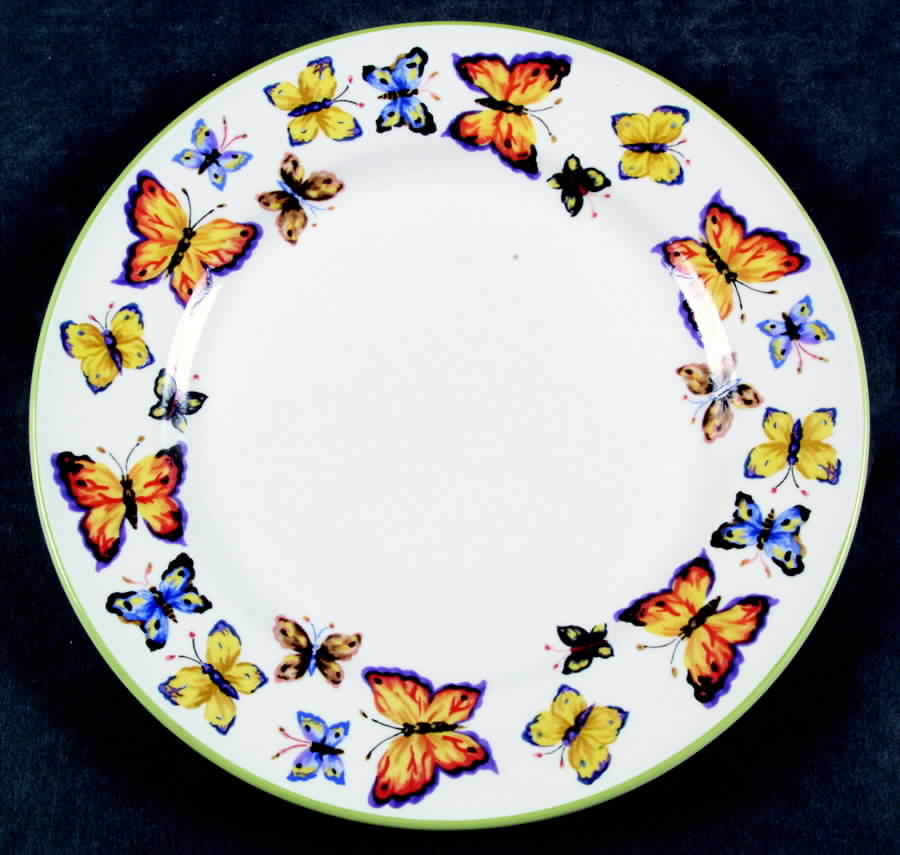 Butterfly Garden Dinner Plate by Tabletops Unlimited-1