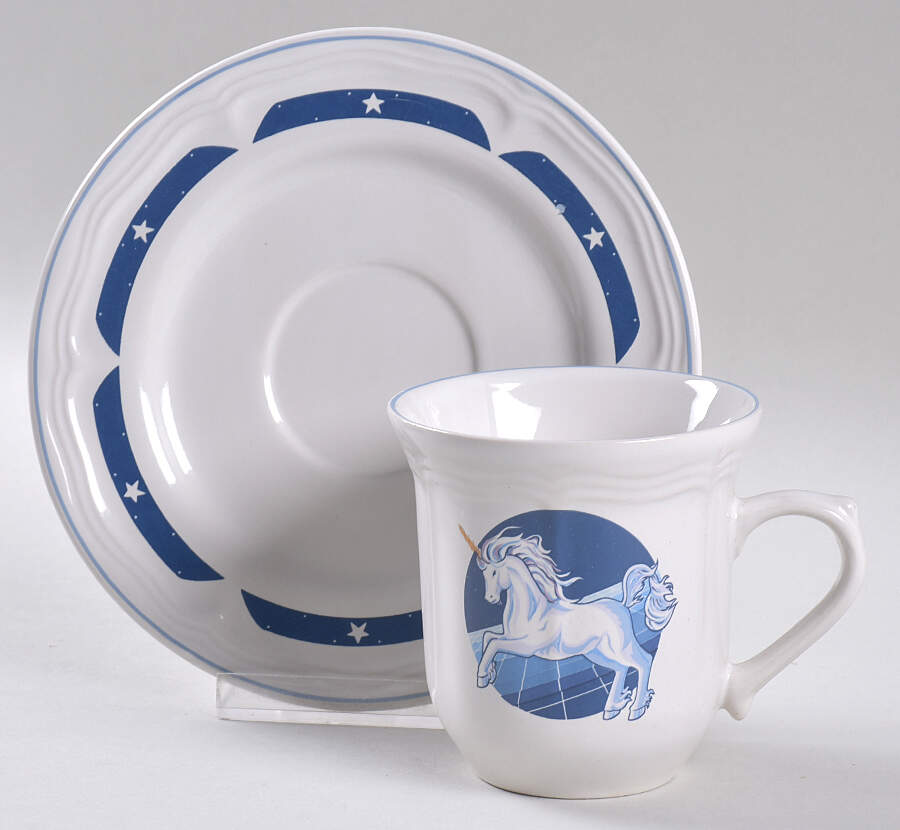 TIE40 Flat Cup & Saucer Set by Tienshan-1