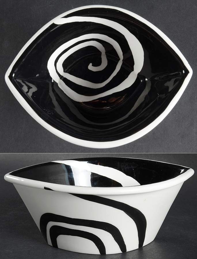 Urban Graffiti Spiral Coupe Cereal Bowl by Tabletops Unlimited-1
