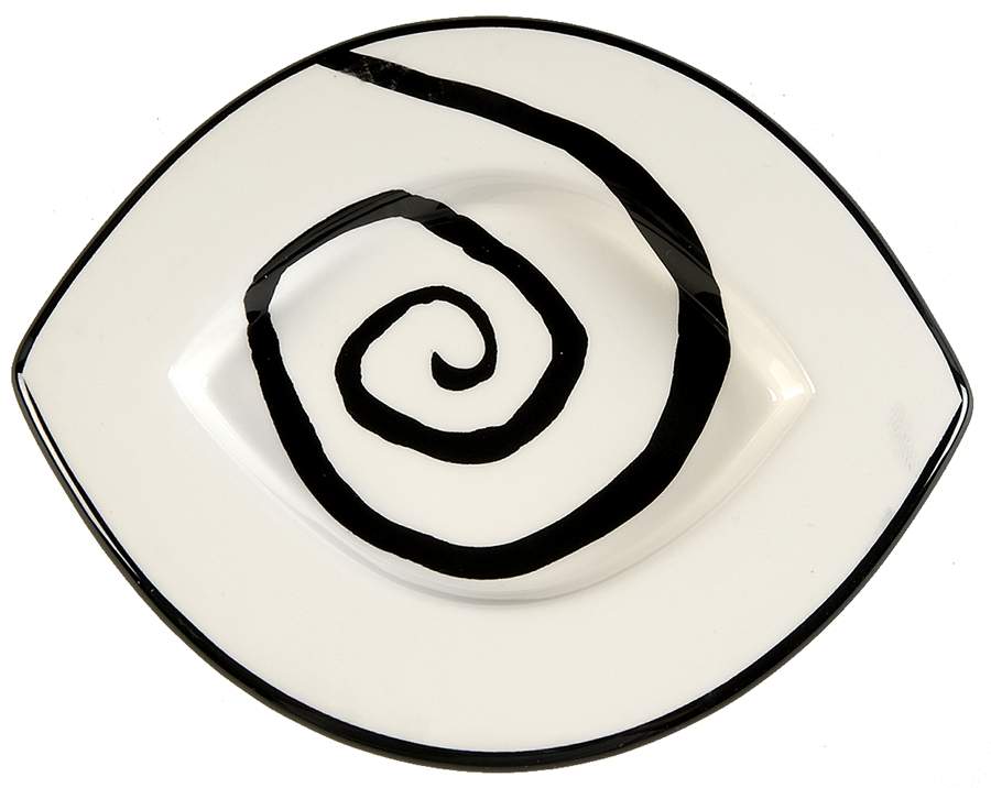 Urban Graffiti Spiral Saucer by Tabletops Unlimited-1