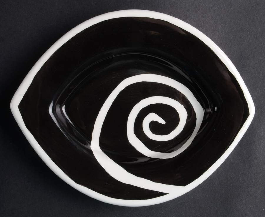 Urban Graffiti Spiral Saucer for Flat Cup by Tabletops Unlimited-1
