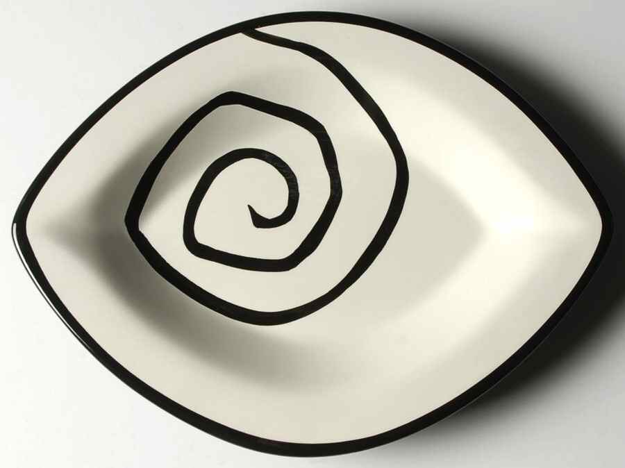 Urban Graffiti Spiral Salad Plate by Tabletops Unlimited-1