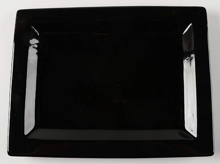 Urban Graffiti Spiral Rectangular Dinner Plate by Tabletops Unlimited-1