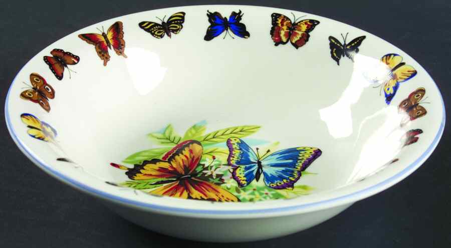 Butterflies Coupe Soup Bowl by Tabletops Unlimited-1