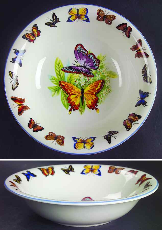 Butterflies Coupe Soup Bowl by Tabletops Unlimited-1