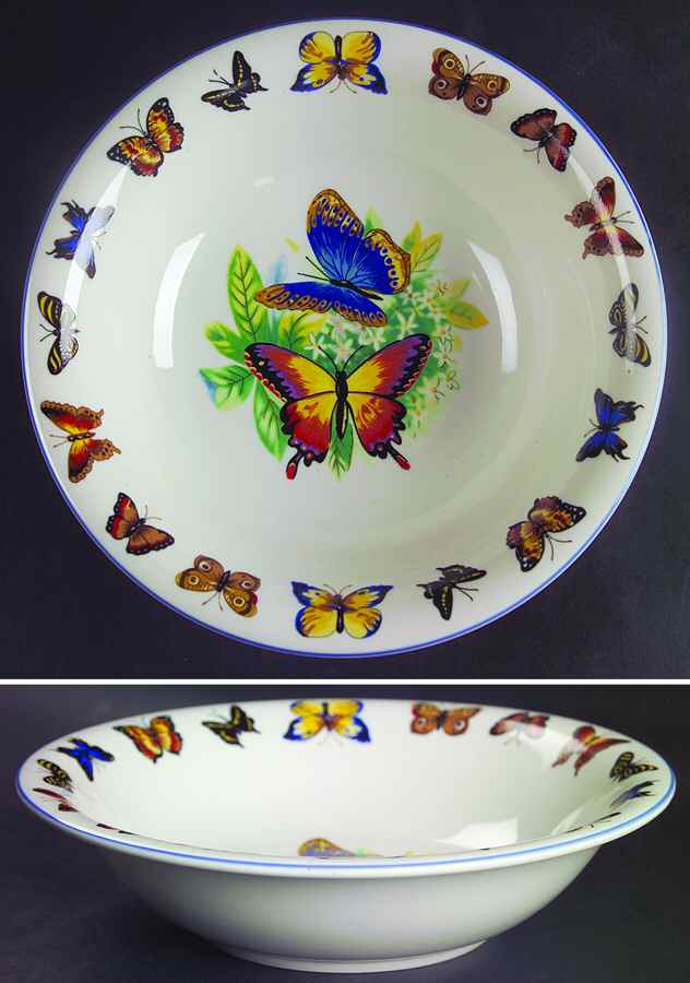 Butterflies Coupe Soup Bowl by Tabletops Unlimited-1