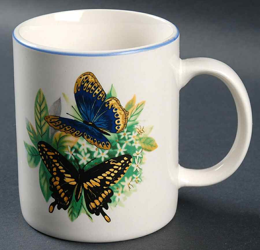 Butterflies Mug by Tabletops Unlimited-1