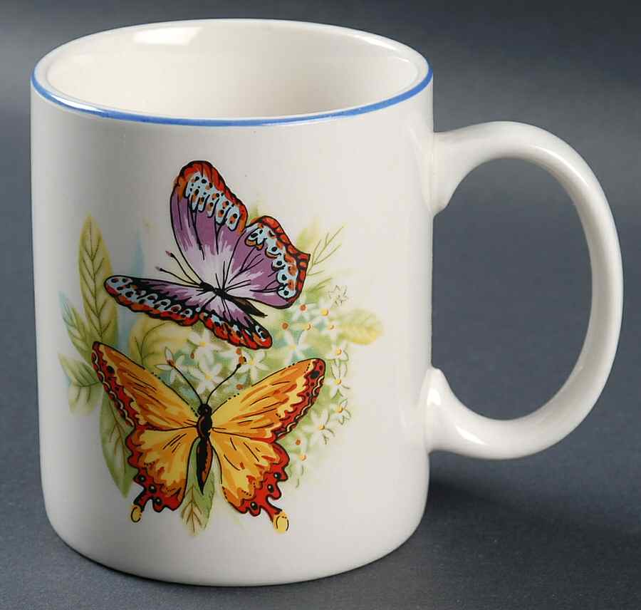 Butterflies Mug by Tabletops Unlimited-1