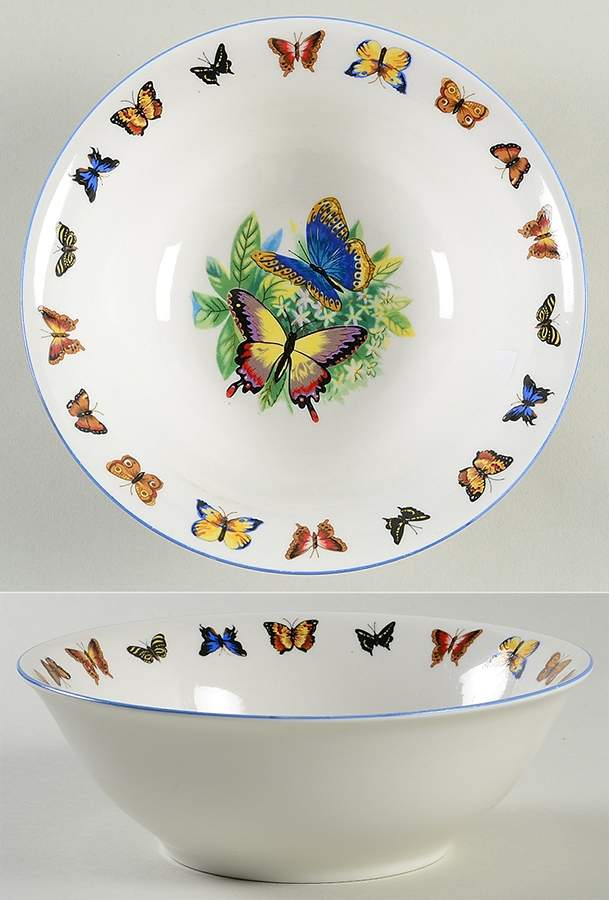 Butterflies Coupe Cereal Bowl by Tabletops Unlimited-1
