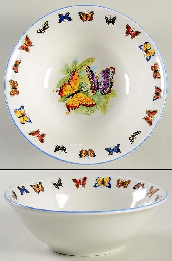 Butterflies Coupe Cereal Bowl by Tabletops Unlimited-1