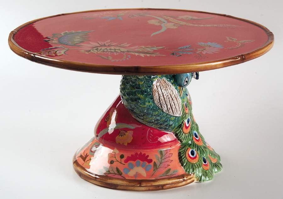 Artesian Road 11" Diameter Pedestal Cake Stand by Tracy Porter-1