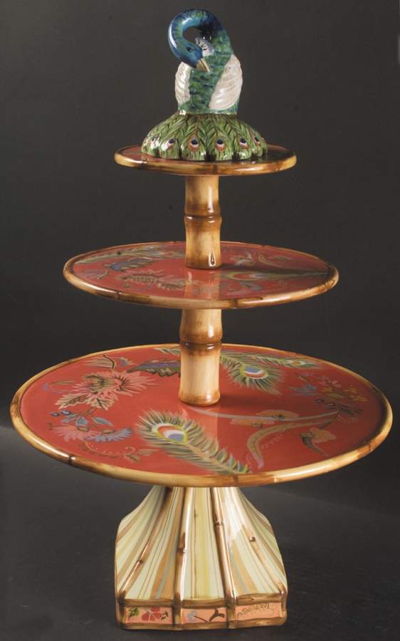 Artesian Road 3-Tiered Serving Tray (DP, SP, BB) by Tracy Porter-1