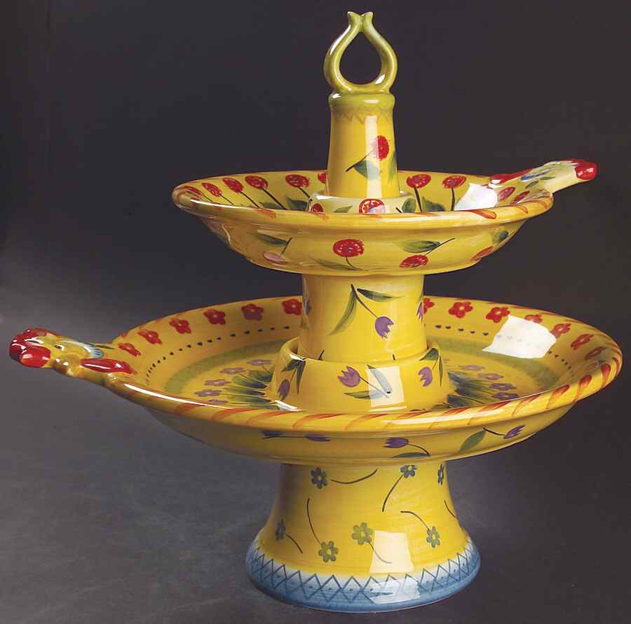 Fontana 2 Tier 1 Piece Server by Tabletops Unlimited-1