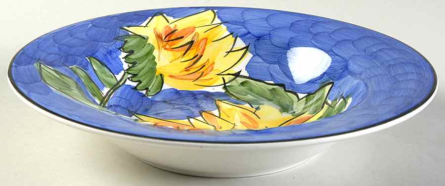 Midnight Sun Rim Soup Bowl by Tabletops Unlimited-1